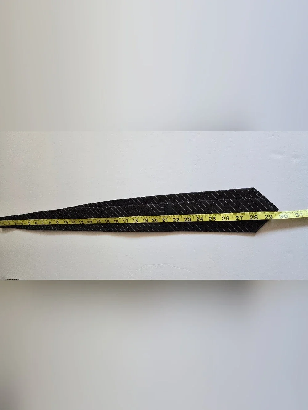 PRADA Made in Italy 100% Silk Black Geometric Stripe Tie